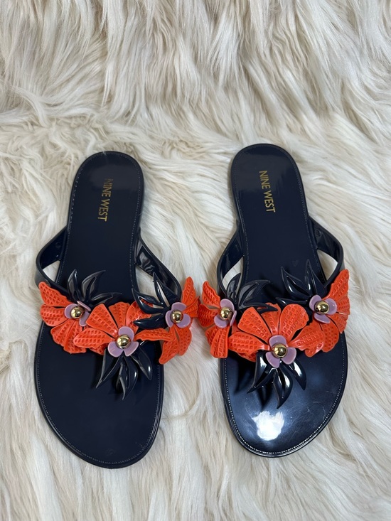 Nine West Shoes - 🌺 Nine West Floral Jelly Sandals – Size 9